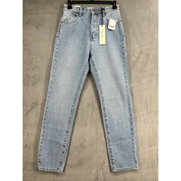 Free People Rolla's Duster High Rise Slim Jeans Size 25 in Old Stone - Picture 1 of 11
